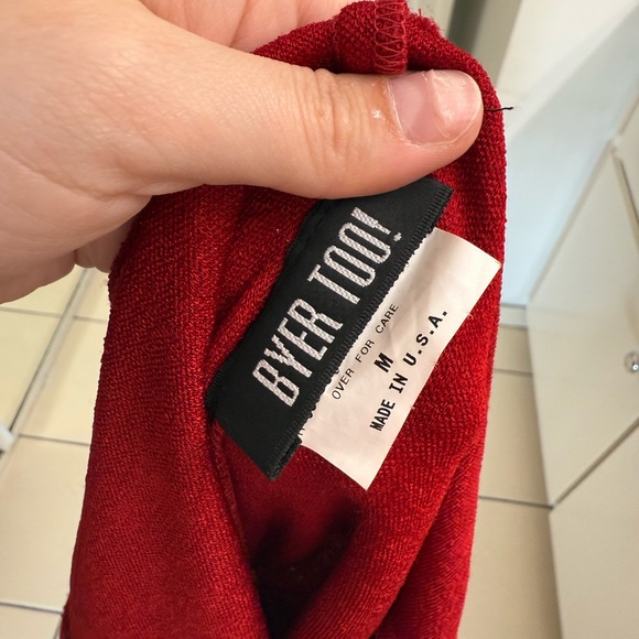 Vintage red sparkly Buyer Too maxi dress - Picture 3 of 7